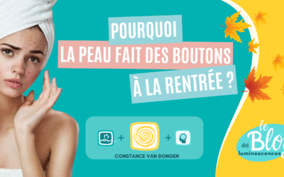 ⁉️Pourquoi la peau fait des boutons à la rentrée ?