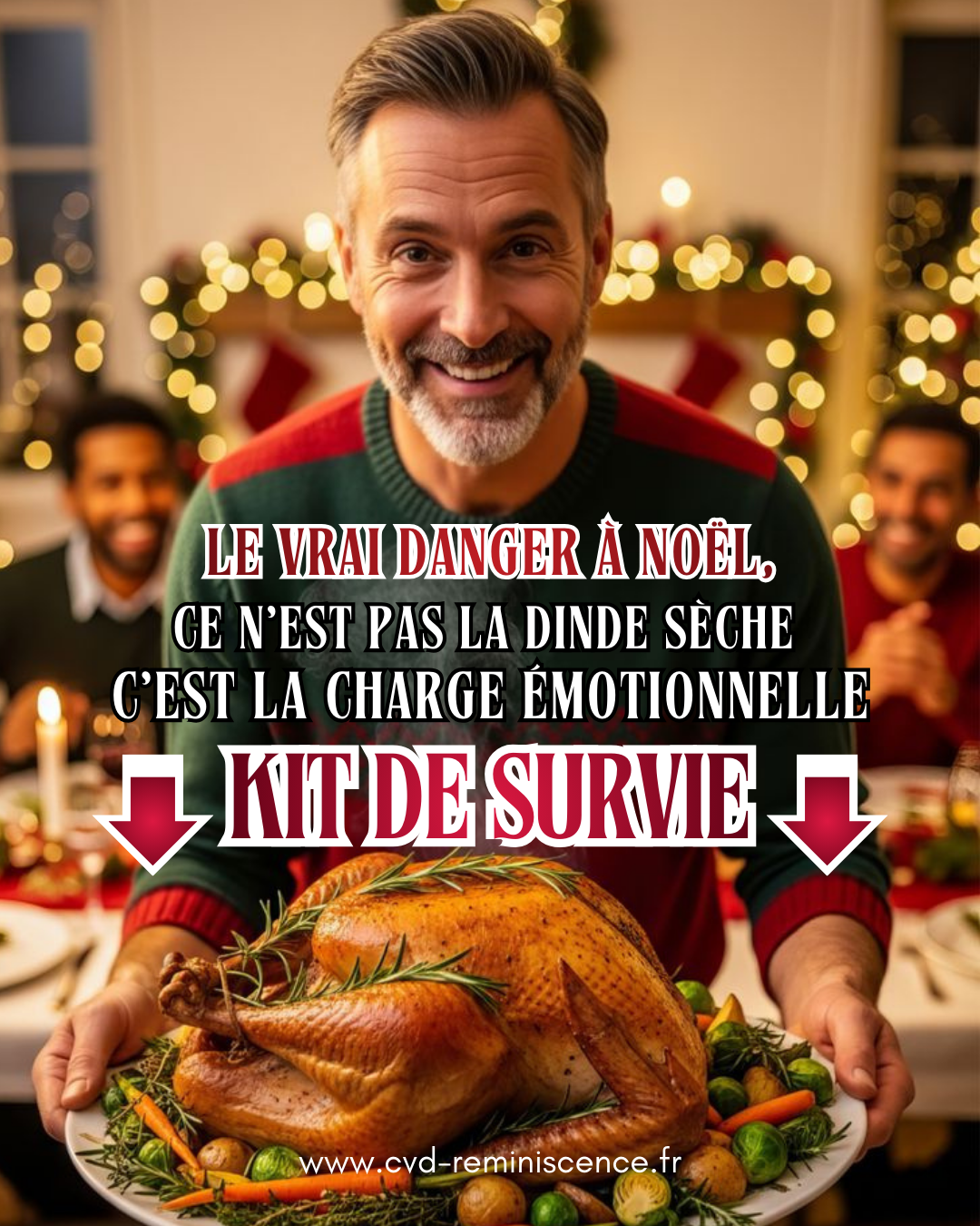 Le vrai danger à Noël, ce n’est pas la dinde sèche. C’est la charge émotionnelle.- Constance van Dongen, esthéticienne Corps • âme • Esprit : Soins Énergétiques, phyto cosmétique, neuroSCiences et Sophrologie en visio et à Dourges (entre Lille et Arras) Le vrai danger à Noël, ce n’est pas la dinde sèche. C’est la charge émotionnelle.- Constance van Dongen, esthéticienne Corps • âme • Esprit : Soins Énergétiques, phyto cosmétique, neuroSCiences et Sophrologie en visio et à Dourges (entre Lille et Arras)