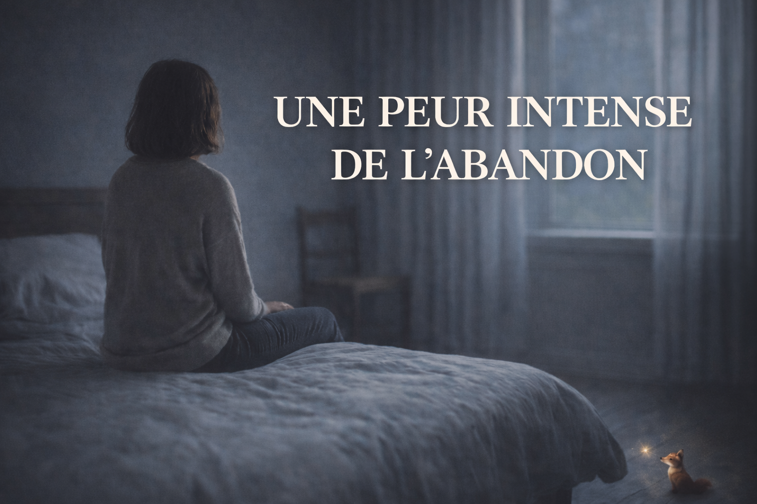 peur-abandon-dependance-affective – Constance van Dongen, esthéticienne Corps • âme • Esprit : Soins Énergétiques, phyto cosmétique, neuroSCiences et Sophrologue en visio et à Dourges (entre Lille et Arras) Peur intense de l’abandon symbolisée par une femme seule – dépendance affective et insécurité émotionnelle