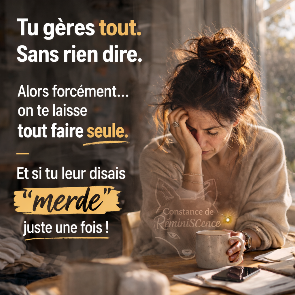 charge mentale femme fatiguée café lumière naturelle régulation système nerveux