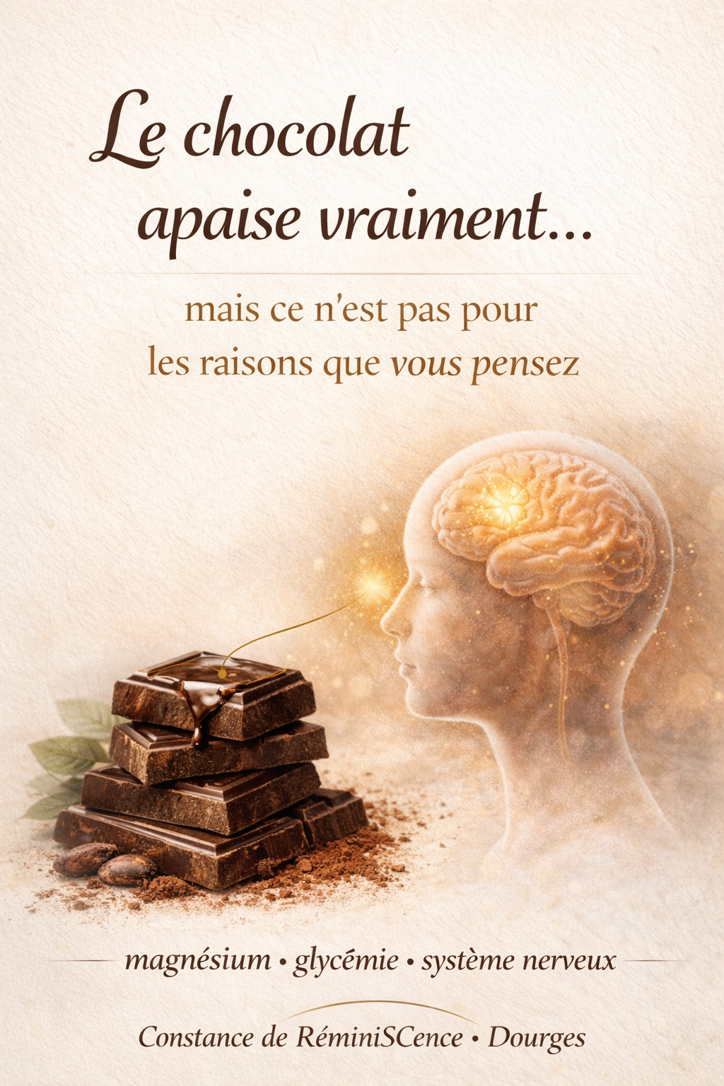 Le chocolat apaise le système nerveux : rôle du magnésium et de la glycémie – RéminiSCence Dourges