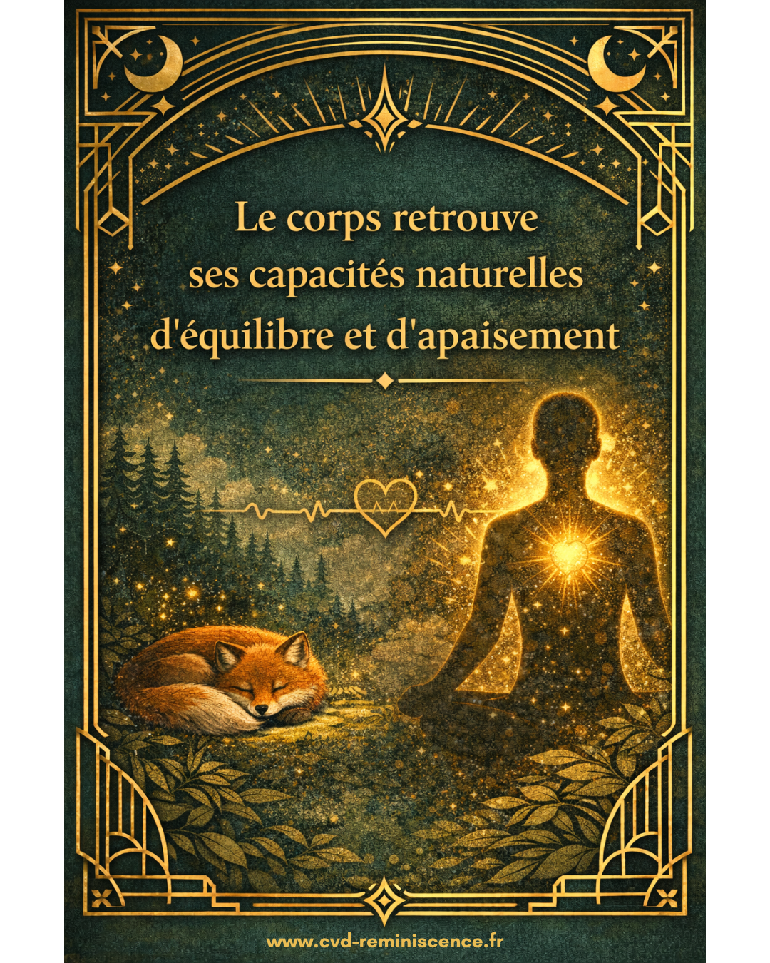 Le corps retrouve son équilibre naturel grâce au système nerveux Illustration d’un corps apaisé retrouvant son équilibre naturel grâce à la régulation du système nerveux lors d’un soin énergétique – RéminiSCence Dourges