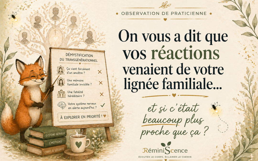🦊 Transgénérationnel & Schémas familiaux | Comprendre vos réactions sans passer par le passé