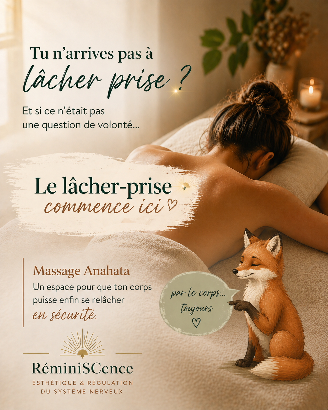 Massage Anahata pour lâcher prise impossible, relaxation du corps et régulation du système nerveux en sécurité – RéminiSCence